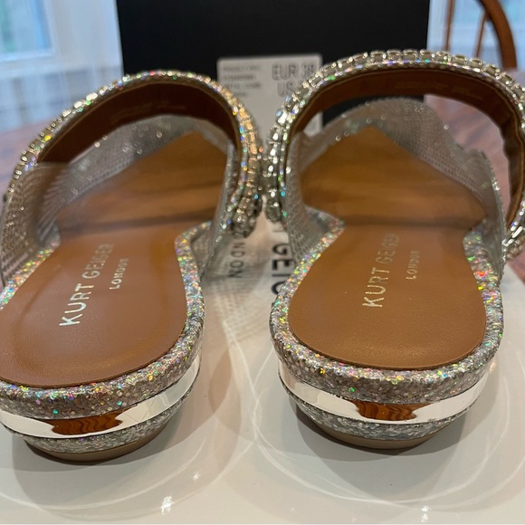 NIB Kurt Geiger London PRINCELY VINYL Embellished Mules 7.5 (FINAL PRICE)#1025 - Picture 7 of 12